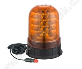 WLO 93 LED maják 12-24V, 24x3W oranžový, magnet, homologace