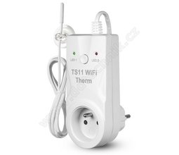 TS11 WiFi Therm Teplotn spnan zsuvka ovldan pes WiFi.