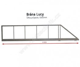 LUCY 5 Sada posuvn brny pro prjezd 5m