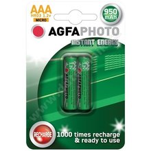 PHOTO AAA 950 AgfaPhoto pednabit baterie AAA, 950mAh, 2ks