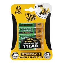 JCB-HR62600RC-4B NiMH AA/R06, min.2400mAh, pednabit, blistr 4