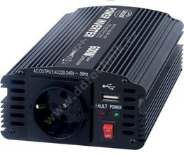 INV 12V 600W USB  Mni napt vkon 600 (1200) W, mni naptz 12V na 230V