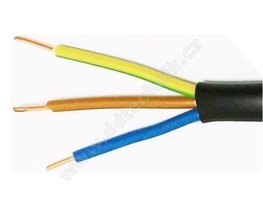 CYKY-J 3x1,5 Kabel ern barvy se 3 vodii prmru 1,5 mm2