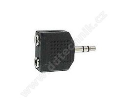 DD 041  Redukce JACK 3,5 st.konekt/2x JACK 3,5 stereo zd