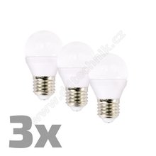 LWZ 432-3 LED rovka 3-pack , miniglobe, 6W, E27