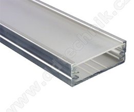 U15 1M AL profil pro LED psky s plexi k pisazen, 1mFKU15-1M-EL
