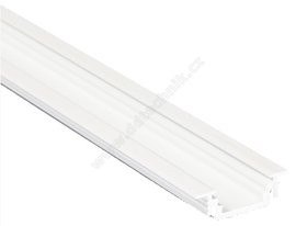 U12 2MBL AL profil pro LED psky, bez plexi, 2m, bl lak